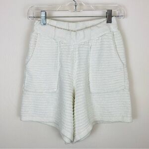 Free People‎ Beach White Knit Shorts